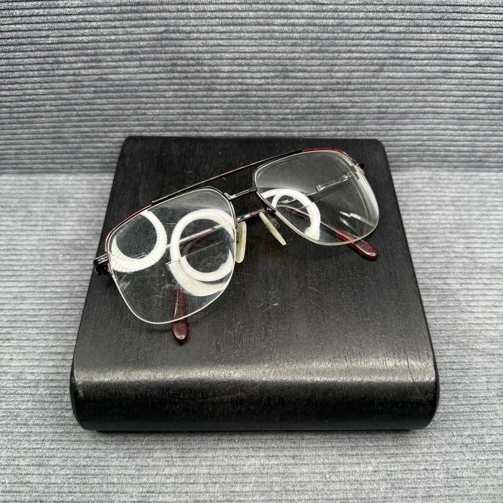 Vintage‎ Rodenstock 2766 B 140 Aviator Glasses Frames Black Silver Germany Retro